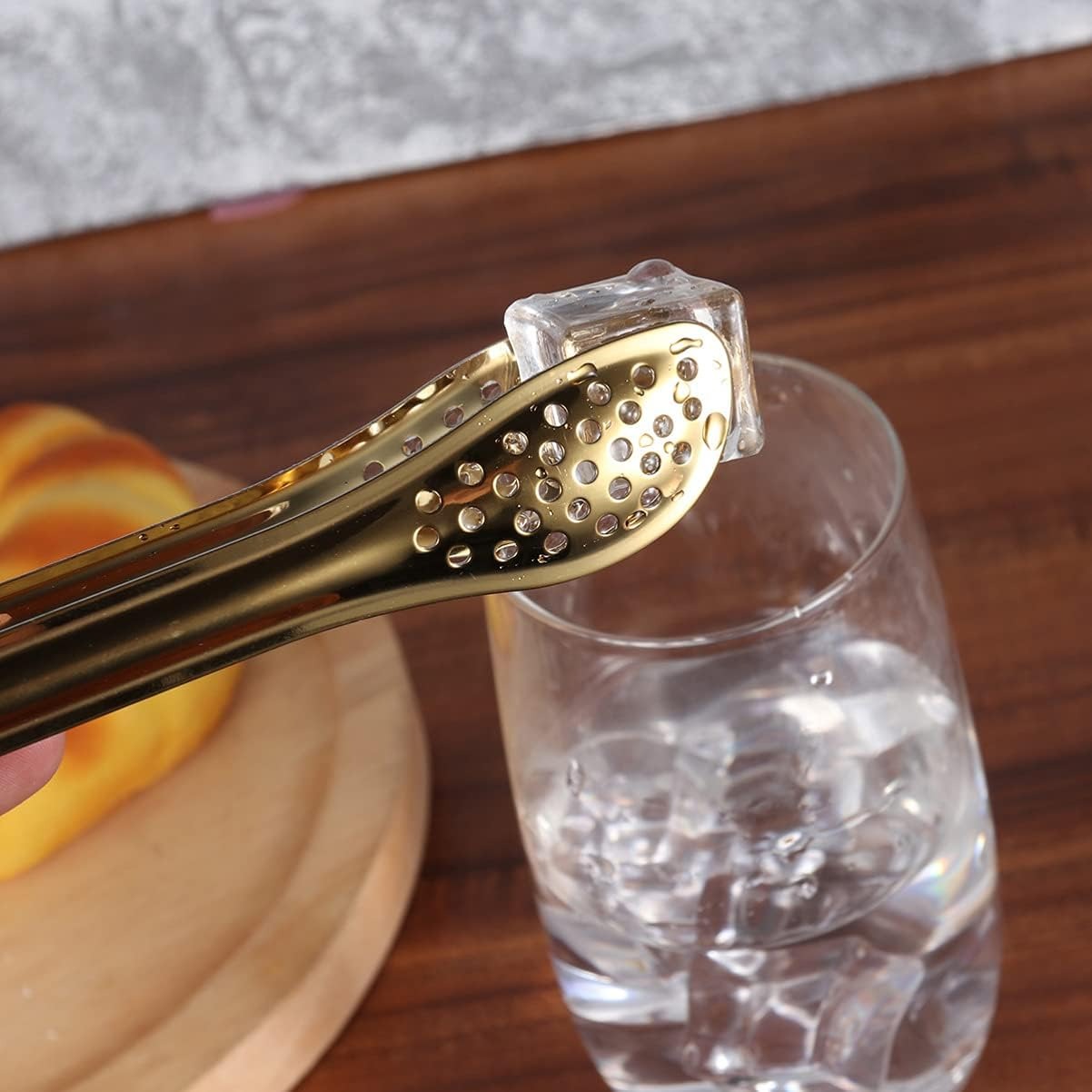 Stainless Steel Mini Food Serving Tong Clip Home