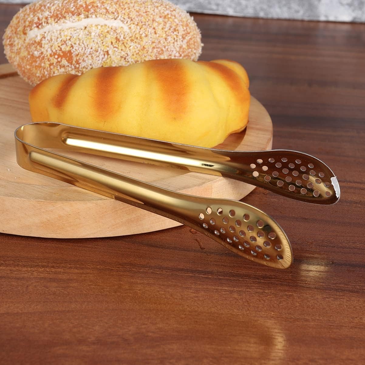 Stainless Steel Mini Food Serving Tong Clip Home